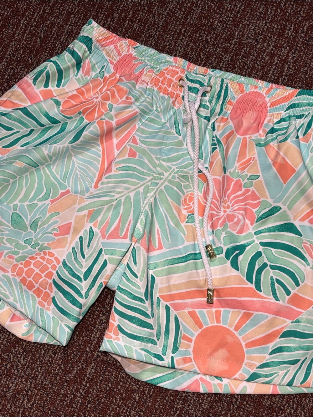 Kenny Flowers The Hawaii all day Athleisure swim trunks designer resortwear M